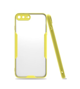 Apple İphone 7 Plus Kılıf Platin Silikon - Sarı