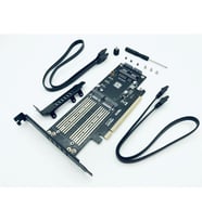 M.2 NVMe SSD NGFF PCIE 3.0X16 Adaptör mSATA (Siyah)