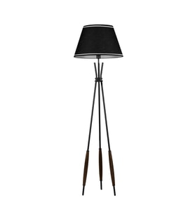 Verona Siyah Başlıklı Metal Lambader