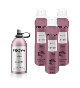 Prova La Vista Edp Kadın Parfüm 120 Ml Ve Deodorant 150 Ml 3 Adet
