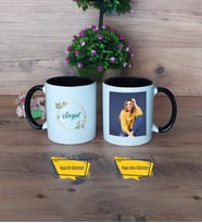 İsme Özel Doğum Günü Hediyesi Kupa Bardak Siyah Fotoğraflı