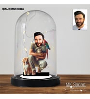 Sevimli Dostlar Temalı Karikatür Fanus: Ev Dekorasyonu için Benzersiz ve Özel Tasarım Hediye Fikirleri, Hayvansever Hediyesi,