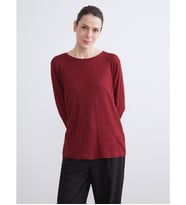 LCW EVERYDAY Bordo Bisiklet Yaka Puantiyeli Kadın Body