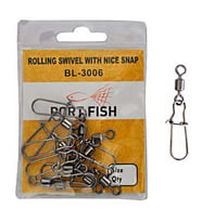 PortFish Rolling Swivel With Nice Snap Klipsli Fırdöndü NO:10 (Karışık)