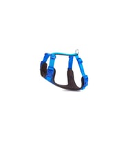 Doggie Havalı Dokumadan El Yapımı Köpek Göğüs Tasması M-2x45-55cm - Royal Blue