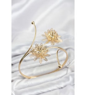 Pazu Bileklik Gold Renk Pirinç Lotus Model TJ-BB8561