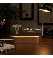 Doktora Hediye Kişiye Özel Led Masa İsimliği- Meslek Hediyesi – Yeni Mezun Hediyesi- Tıp Bayramı Hediyesi