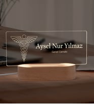 Doktora Hediye Kişiye Özel Led Masa İsimliği- Meslek Hediyesi – Yeni Mezun Hediyesi- Tıp Bayramı Hediyesi