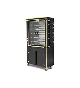Empero EMP.PLS.5EE Piliç Kızartma Makinesi - Elektrikli, Dolaplı,statik Boyalı-gold Saclı