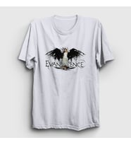 Presmono Unisex Beyaz Angel Evanescence T-Shirt 145891tt