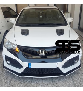 Honda Civic FD6 Uyumlu Piano Black Kaput Üstü Havalandırma Izgarası