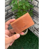Guard Antik Taba Renk Hakiki Deri Mini Kredi Kartlık (Renksiz)