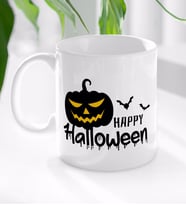 BK Gift Happy Halloween Tasarımlı Beyaz Kupa Bardak-6
