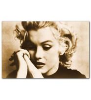 Cakatablo Marilyn Monroe Siyah Beyaz Benli MDF Tablo