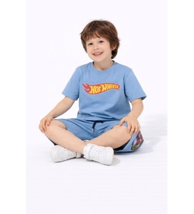 ERKEK ÇOCUK HOT WHEELS MODELLİ PAMUK ŞORTLU TAKIM