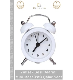 #ÇalarSaat Sessiz Akar Saniye Masaüstü Komodin Ofis Mutfak Salon Hediye Analog Dekoratif Çalar Saat