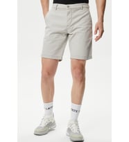 Lacoste Men's Slim Fit Organic Cotton Grey Bermuda Shorts Erkek Dar Kesim Organik Pamuk Bermuda Şort Gri