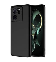 Xiaomi Mi 13T Kılıf Kamera Korumalı iÇi Süet Dokulu Lansman Tipi Silikon (Siyah)