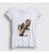 Presmono Kadın Beyaz Ufc Conor McGregor T-Shirt 313069tt