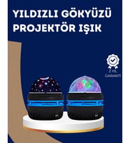 360° Dönen Galaxy Projektörlü Gece Lambası – Star Master Yıldızlı Gökyüzü Efekti