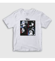 Presmono Unisex Çocuk Beyaz Band The Beatles T-Shirt 114299tt (Beyaz)