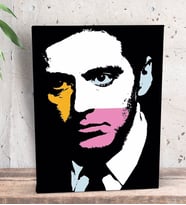BK Gift Al Pacino Pop Art Tasarımlı Dekoratif Mini Kanvas Tablo 15x20cm-1