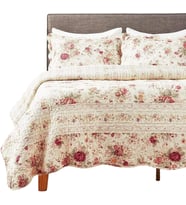 Home Antik Rose King Nevresim Takımı, Ekru