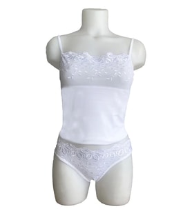 pilelistore Berrak Brodeli İp Askılı Bikini Takım 2112 (Siyah)