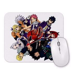 Fairy Tail Anime Erza Scarlet Happy Lisanna Straus Mouse Pad