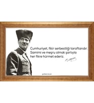 EV İŞYERİ OFİS İÇİN ALTIN ÇERÇEVELİ PASPARTULU TABLO VB382