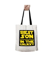Siyah Kulplu Star Wars Best Son In Galaxy Yıkanabilir Okul Omuz Çanta