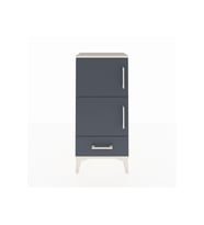 Arges Komodin 4 Raflı Tek Çekmeceli 2 Kapaklı 44x30x96 Aytaşı-Antrasit