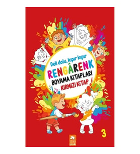 Rengarenk Boyama Kitapları - Kırmızı Kitap