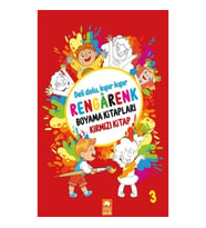 Rengarenk Boyama Kitapları - Kırmızı Kitap