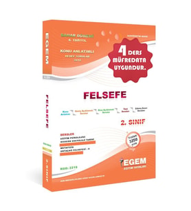 Egem Yayınları 2. Sınıf Felsefe Konu Anlatımlı Soru Bankası Bahar Dönemi(4. Yarıyıl) (Çok Renkli)
