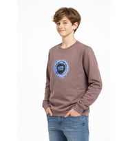 Erkek Çocuk Ön Arka Baskılı Sweatshirt BGL-ST05230 (Vizon)