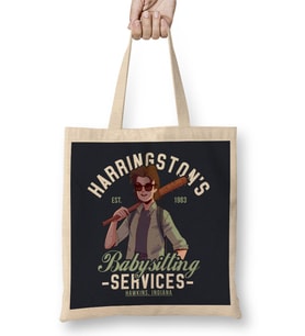 Stranger Things Harringtons Babysitting Agency Bez Çanta Uzun Saplı
