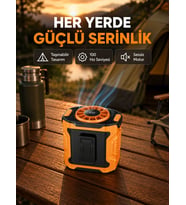 Turbo Mini Taşınabilir Fan – 100 Kademeli Dijital Hız Kontrolü ve Type-C Şarj