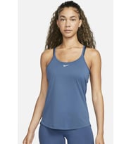 Nike Dri-Fit Training One Elastika Women's Tank Top Kadın Spor Atlet Mavi