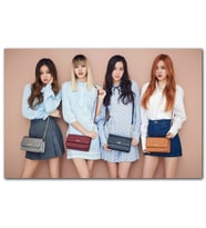 Cakatablo Black Pink Kore Pop Hanım Hanımcık MDF Tablo