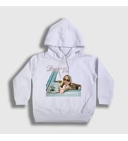 Presmono Unisex Çocuk Beyaz Deja Vu Olivia Rodrigo Kapüşonlu Sweatshirt 553207tt