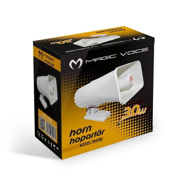 MAGICVOICE MV-908 300 WATT 8 PHM PLASTİK HORN HOPARLÖR