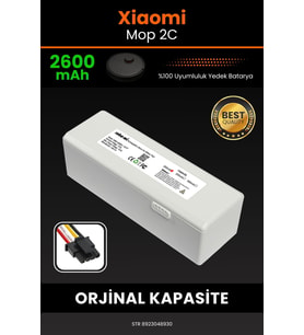 Xiaomi Mi Vacuum Mop 2C 2600mAh Robot Süpürge Bataryası - Koruma Katmanlı Batarya Teknolojisi