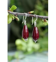 STONEAGE JEWELLERY Küpe Gümüş Ceyt Doğal Taş
