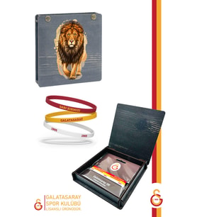 Galatasaray Orijinal Lisanslı Sarı Kırmızı 1905 3'lü Bileklik Aslan Baskılı Hediyelik Ahş