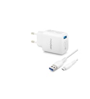 Micro Usb Qc 3.0 Hızlı Şarj Seti 18W 3.4A Usb Adaptörlü - Beyaz ND1009