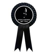 10 kasım atatürk saten kokart  SAYGIYLA ANIYORUZ