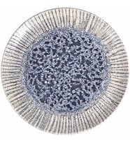 Iris Blue Düz Tabak 20cm