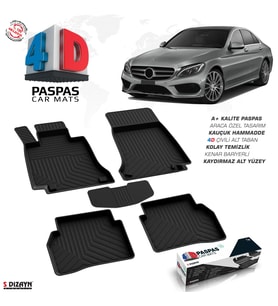 Mercedes C Serisi W205 4D Havuzlu Paspas 2015-2020 A+ Kalite