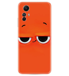 Xiaomi Redmi Note 12S Kılıf Resimli Desenli Silikon Platinium Series Orange 1830